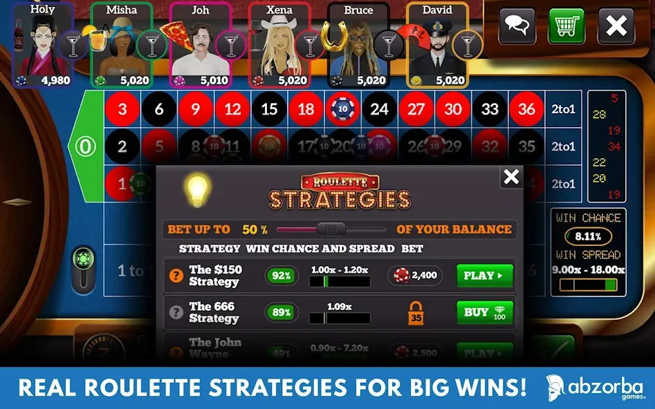 Roulette Live Casino Tables (Рулетка Лайв) [МОД Все открыто] APK Android Screenshot 5