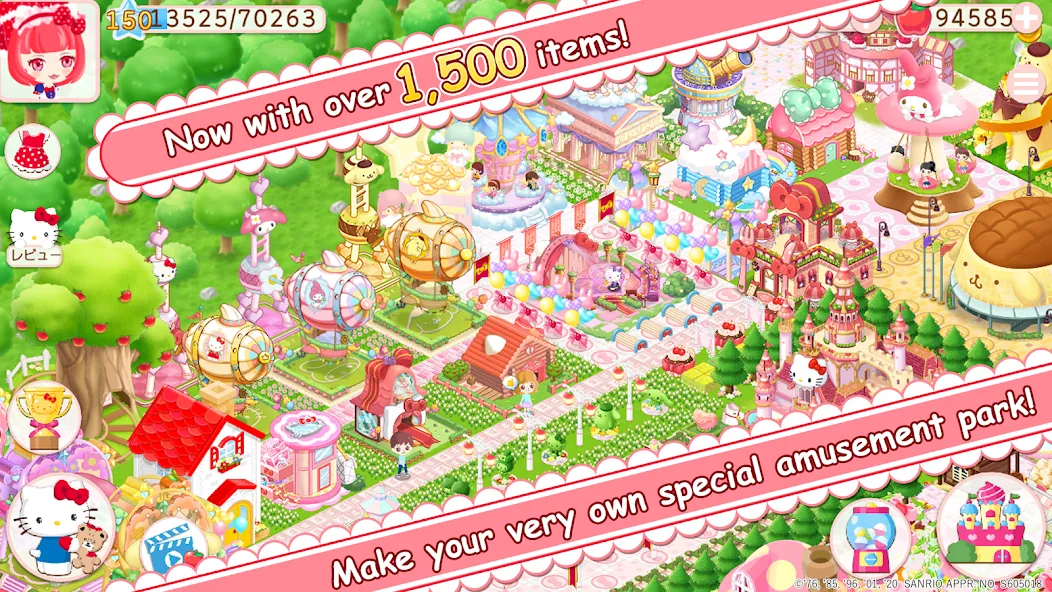 HelloKittyWorld2 Sanrio Kawaii (ХеллоуКиттиВорлд2 Санрио Каваии) [МОД Все открыто] APK Android Screenshot 2