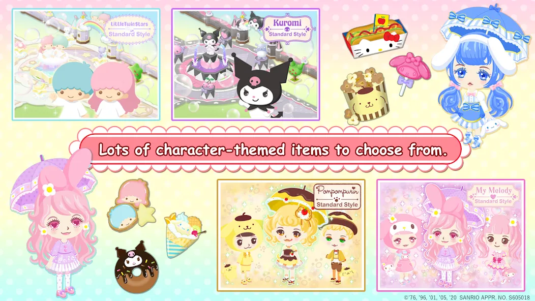 HelloKittyWorld2 Sanrio Kawaii (ХеллоуКиттиВорлд2 Санрио Каваии) [МОД Все открыто] APK Android Screenshot 4
