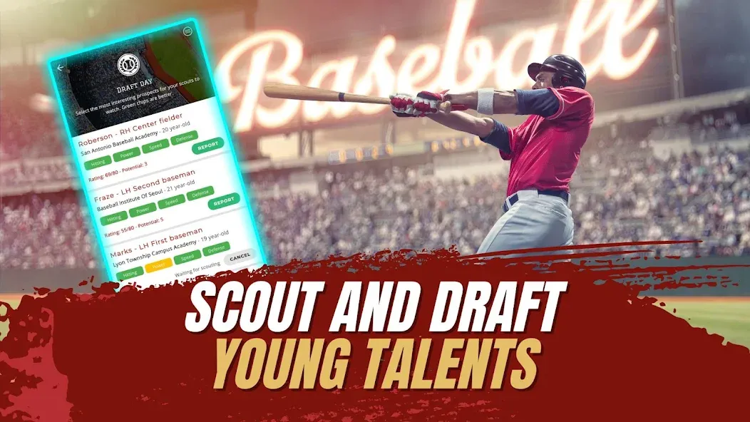 Astonishing Baseball Manager (Астонишинг Бейсбол Менеджер) [МОД Premium] APK Android Screenshot 5