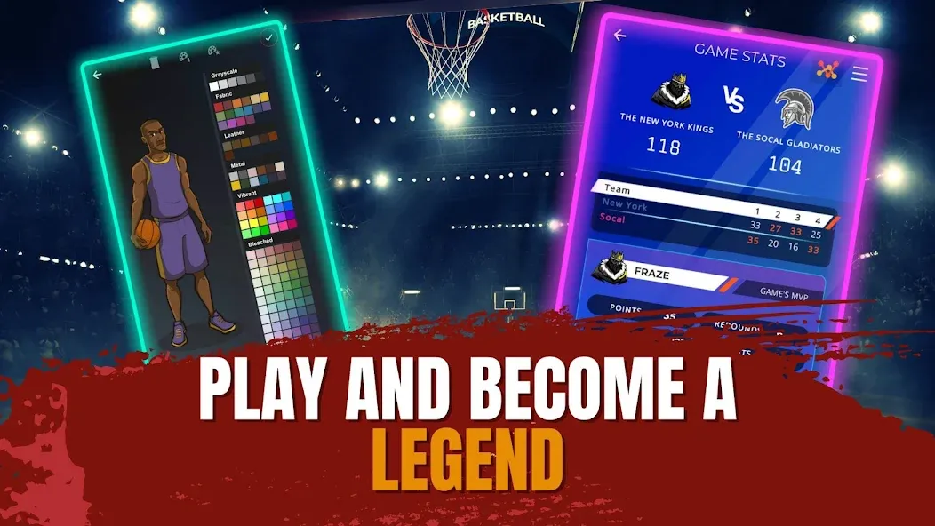 Astonishing Basketball Manager (Удивительный баскетбольный менеджер) [МОД Premium] APK Android Screenshot 5