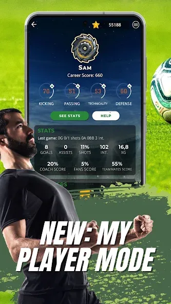Astonishing Eleven Football (Астонишинг Илевен Футбол) [МОД Unlocked] APK Android Screenshot 4