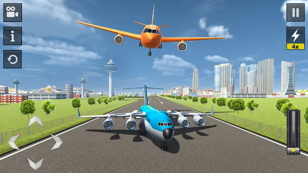 Flight Simulator - Plane Games (Флайт Симулятор) [МОД Бесконечные монеты] APK Android Screenshot 2