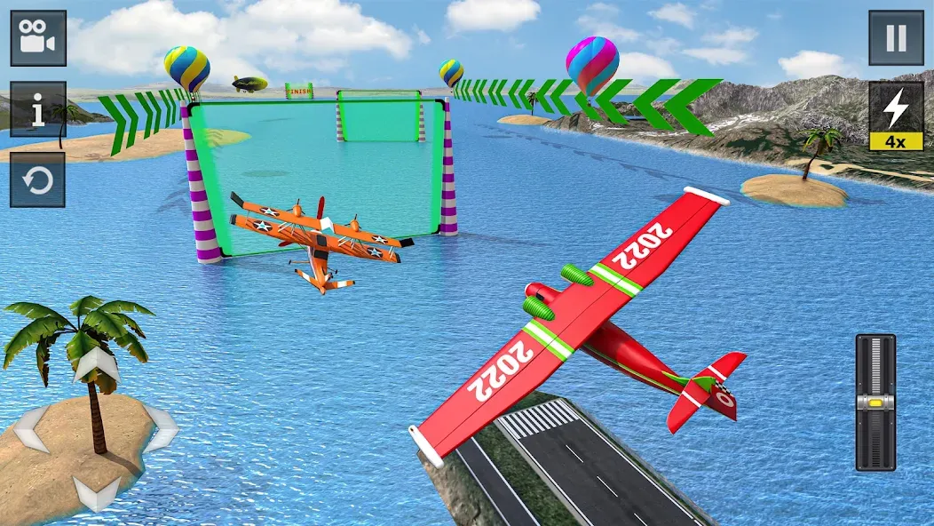 Flight Simulator - Plane Games (Флайт Симулятор) [МОД Бесконечные монеты] APK Android Screenshot 3