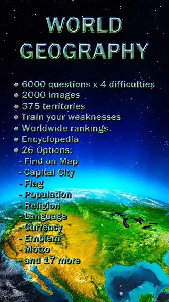World Geography - Quiz Game [МОД Premium] APK Android Screenshot 1