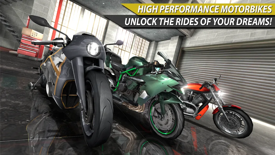 Moto Rider In Traffic (Мото Райдер в Трафике) [МОД Бесконечные монеты] APK Android Screenshot 4