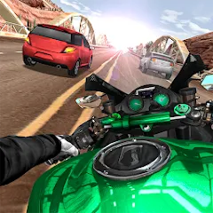 Moto Rider In Traffic (Мото Райдер в Трафике) [МОД Бесконечные монеты] APK Android