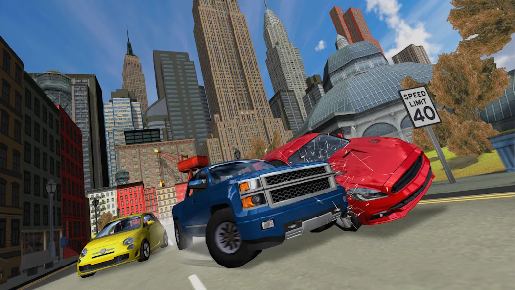 Car Driving Simulator: NY (Симулятор вождения автомобиля) [МОД Много денег] APK Android Screenshot 1