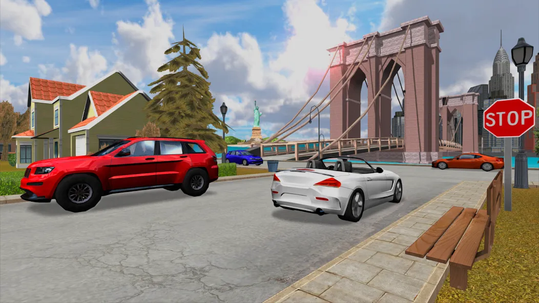 Car Driving Simulator: NY (Симулятор вождения автомобиля) [МОД Много денег] APK Android Screenshot 5