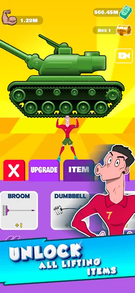 Lifting Ronaldo (Тренировка Роналду) [МОД Бесконечные монеты] APK Android Screenshot 3