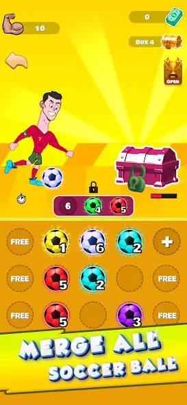 Lifting Ronaldo (Тренировка Роналду) [МОД Бесконечные монеты] APK Android Screenshot 5