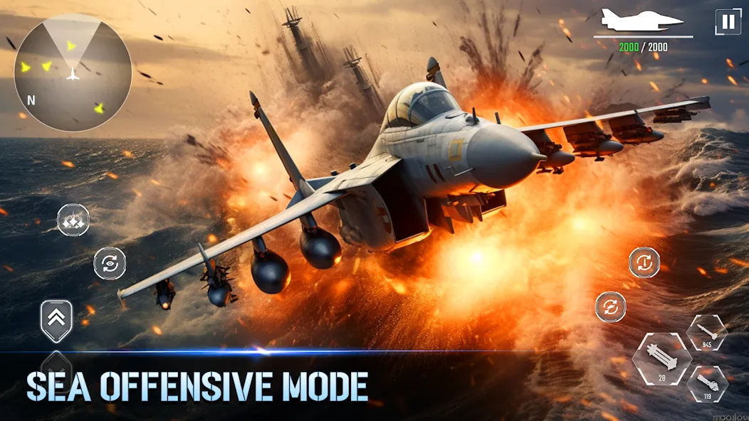 Aircraft Strike: Jet Fighter [МОД Меню] APK Android Screenshot 2