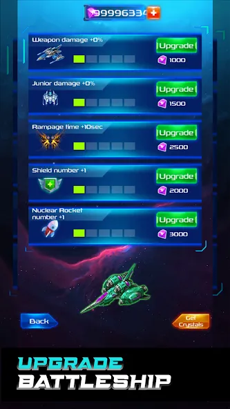 Galaxy Attack: Space Shooter (Гэлэкси Аттак) [МОД Меню] APK Android Screenshot 5