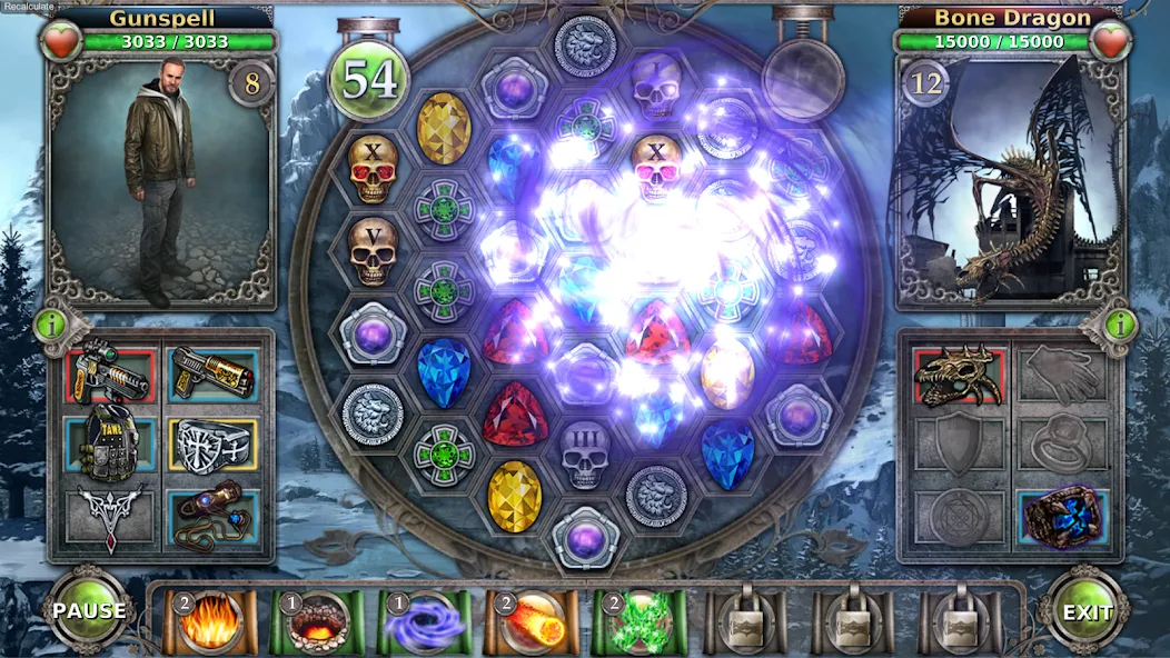 Gunspell - Match 3 Puzzle RPG (Ганспелл) [МОД Mega Pack] APK Android Screenshot 3