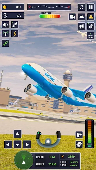 Airplane Game Flight Simulator [МОД Unlocked] APK Android Screenshot 1