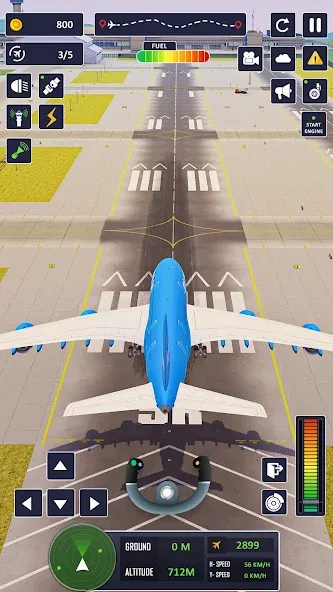 Airplane Game Flight Simulator [МОД Unlocked] APK Android Screenshot 2