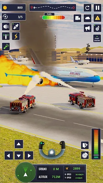 Airplane Game Flight Simulator [МОД Unlocked] APK Android Screenshot 5