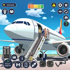 Airplane Game Flight Simulator [МОД Unlocked] APK Android