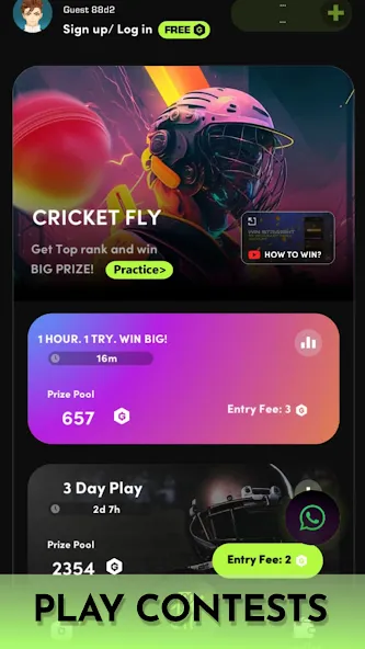 Cricket Fly x Gamifly (Крикет Флай) [МОД Бесконечные монеты] APK Android Screenshot 5