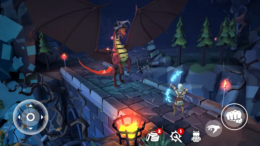 Polygon Fantasy: Action RPG (Полигон Фэнтези) [МОД Все открыто] APK Android Screenshot 4