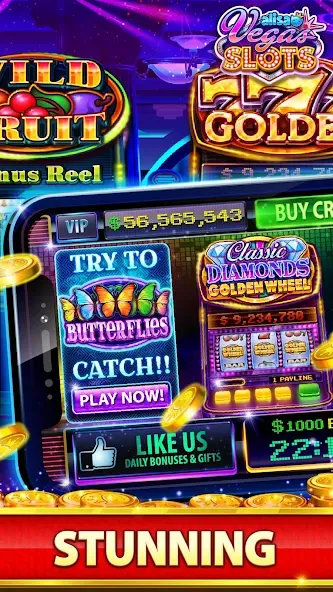 VEGAS Slots by Alisa – Free Fu (Вегас Слоты от Алисы) [МОД Меню] APK Android Screenshot 5