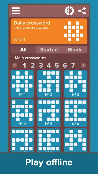 Crossword: Grand collection [МОД Бесконечные монеты] APK Android Screenshot 3