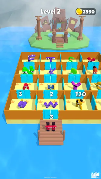 Alphabet Battle: Room Maze (Алфавит батл) [МОД Unlocked] APK Android Screenshot 1
