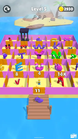 Alphabet Battle: Room Maze (Алфавит батл) [МОД Unlocked] APK Android Screenshot 4