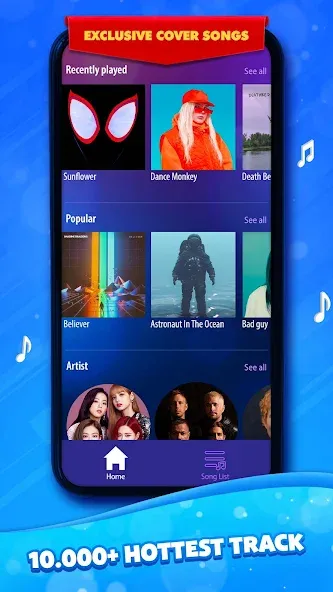 Duet Tiles: Dual Vocal Music (Дуэт Тайлз) [МОД Mega Pack] APK Android Screenshot 1