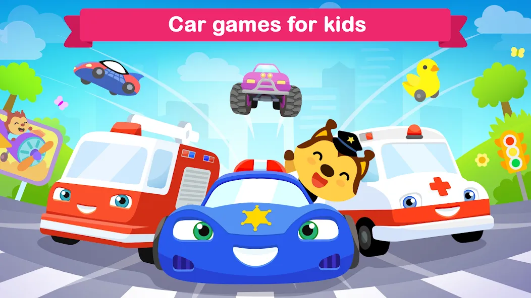 Car games for kids & toddler [МОД Unlocked] APK Android Screenshot 1