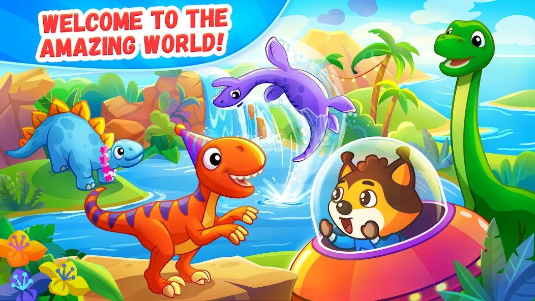 Dinosaur games for kids age 2 [МОД Много денег] APK Android Screenshot 1
