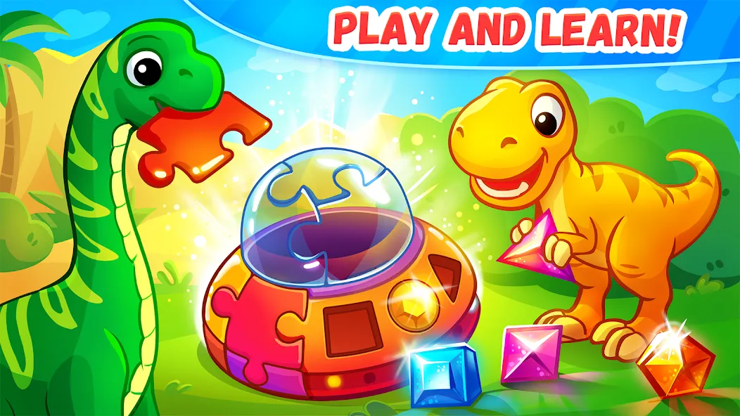 Dinosaur games for kids age 2 [МОД Много денег] APK Android Screenshot 2