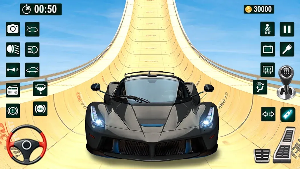 GT Car Stunt 3D: Ramp Car Game [МОД Все открыто] APK Android Screenshot 2