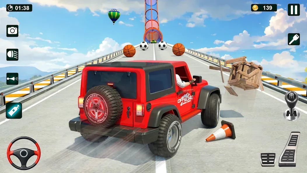 GT Car Stunt 3D: Ramp Car Game [МОД Все открыто] APK Android Screenshot 3