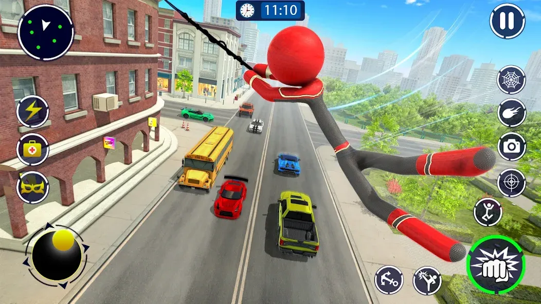 Spider Stickman Rope Hero Game [МОД Все открыто] APK Android Screenshot 5