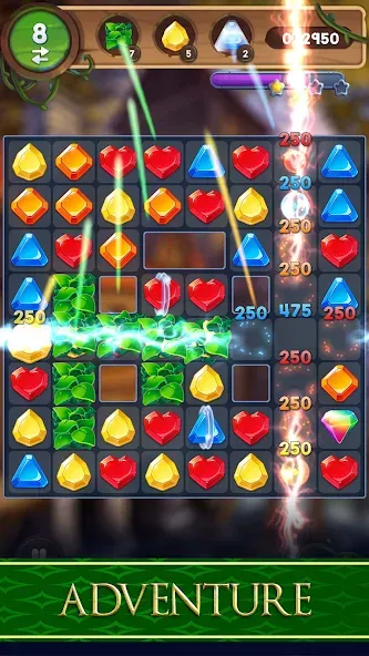Avalon Jewels Match-3 (Авалон Джуэлс) [МОД Mega Pack] APK Android Screenshot 2
