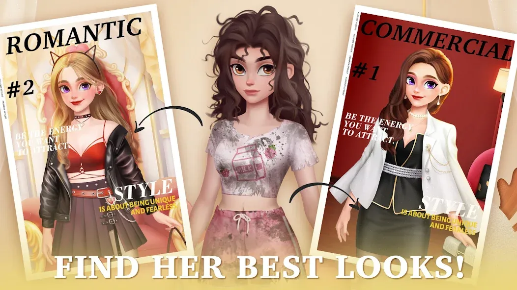Fantasy Stylist: Match 3 (Фантазийный стилист) [МОД Premium] APK Android Screenshot 2