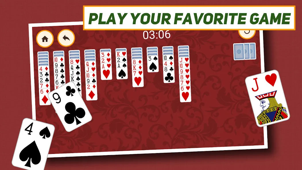 Spider Solitaire: Classic [МОД Mega Pack] APK Android Screenshot 5