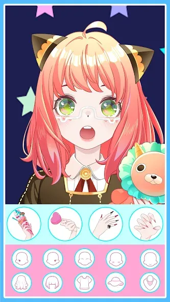 Anime Avatar Maker 2: Dress Up (Долл Аниме Аватар Мейкер Гейм) [МОД Много денег] APK Android Screenshot 3
