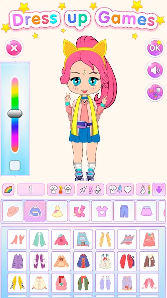 Chibi Doll Dress Up Games [МОД Меню] APK Android Screenshot 1