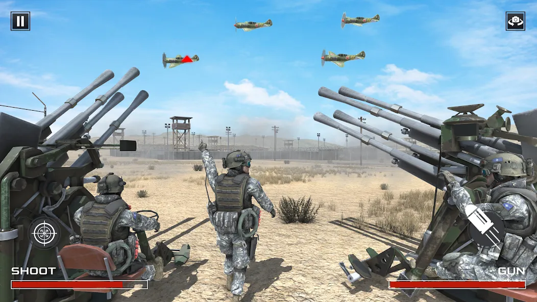 FPS War Games- Aircrafts Games [МОД Premium] APK Android Screenshot 5