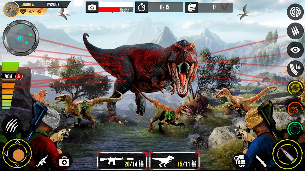 Real Dino Hunting Gun Games (Риал Дино Хантинг Ган Геймс) [МОД Premium] APK Android Screenshot 3