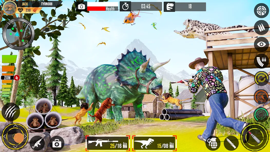 Real Dino Hunting Gun Games (Риал Дино Хантинг Ган Геймс) [МОД Premium] APK Android Screenshot 4