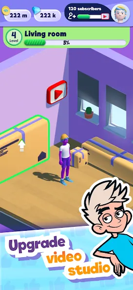 A4 Vlogger: Streamer simulator [МОД Меню] APK Android Screenshot 2