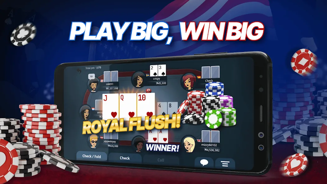 Appeak Poker – Texas Holdem (Аппик покер) [МОД Mega Pack] APK Android Screenshot 3