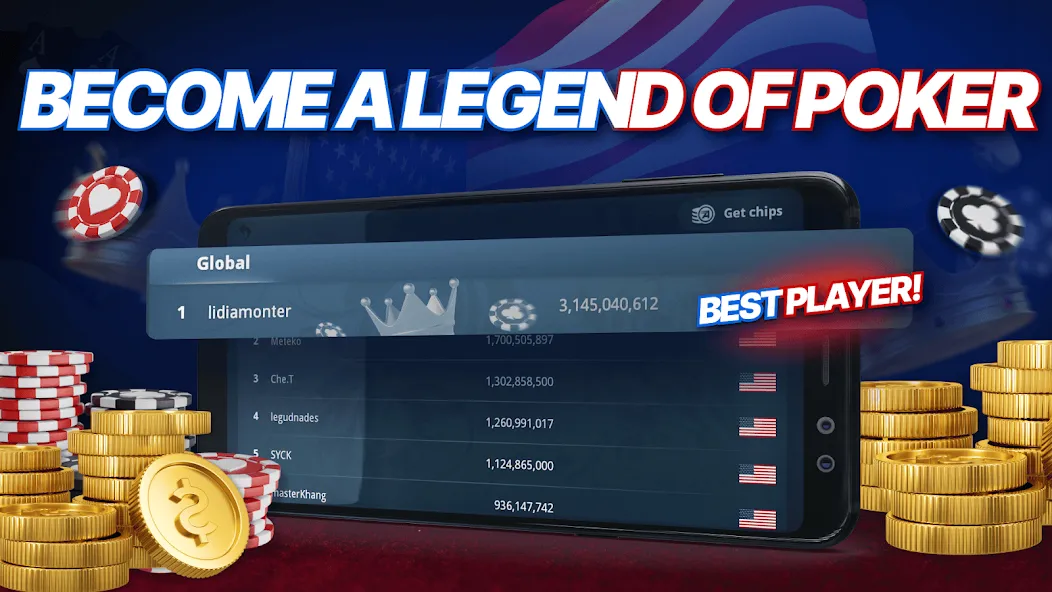 Appeak Poker – Texas Holdem (Аппик покер) [МОД Mega Pack] APK Android Screenshot 4