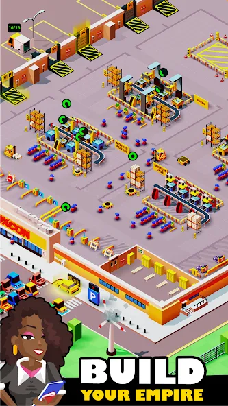 Idle Smartphone Tycoon Factory (Смартфон Фабрика Айдл Тайкун) [МОД Меню] APK Android Screenshot 2