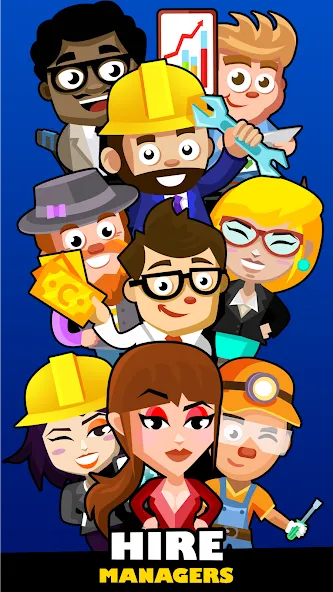 Idle Smartphone Tycoon Factory (Смартфон Фабрика Айдл Тайкун) [МОД Меню] APK Android Screenshot 3