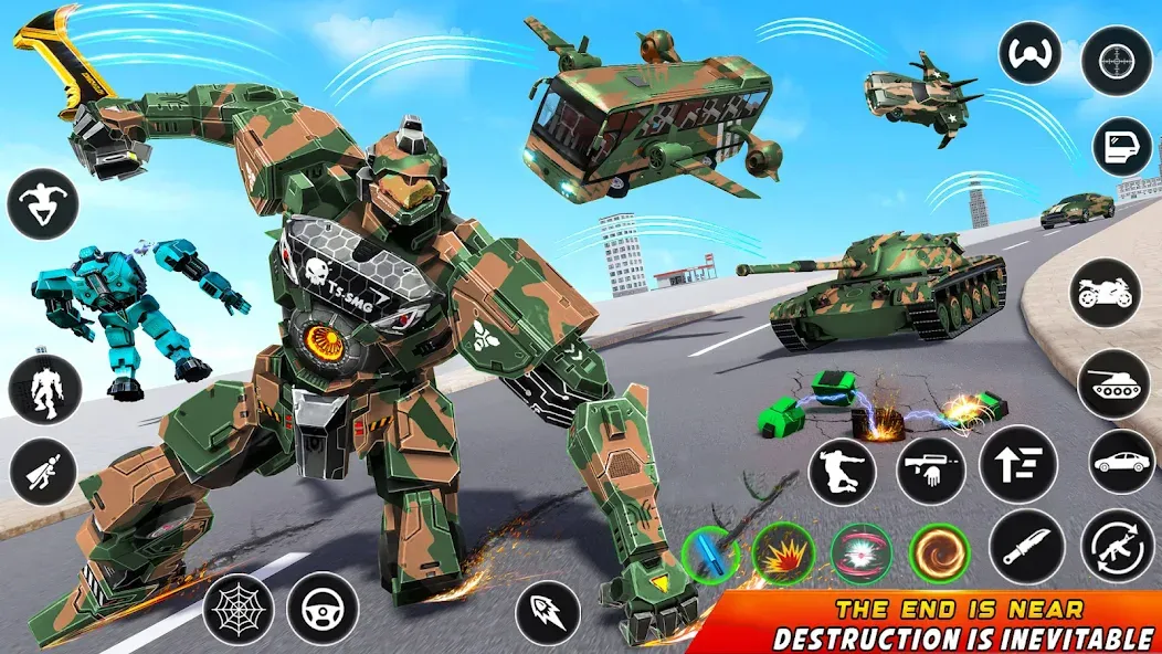 Army Bus Robot Car Game 3d [МОД Mega Pack] APK Android Screenshot 1