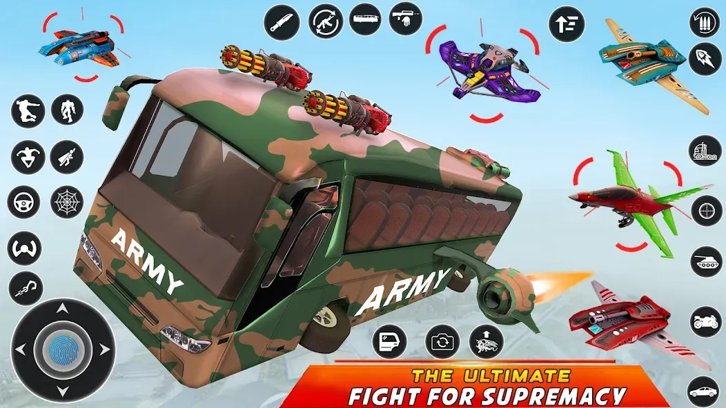 Army Bus Robot Car Game 3d [МОД Mega Pack] APK Android Screenshot 5